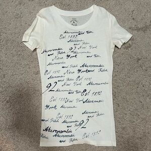 Abercrombie & Fitch White Cotton Shirt